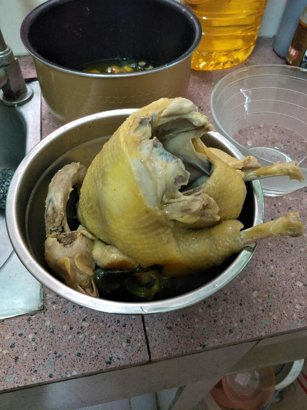 电饭锅盐焗鸡（简易版）