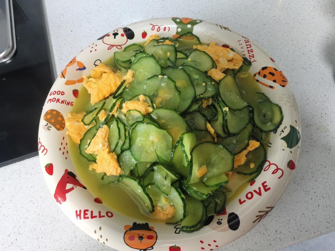 黄瓜炒鸡蛋 （青瓜炒鸡蛋）