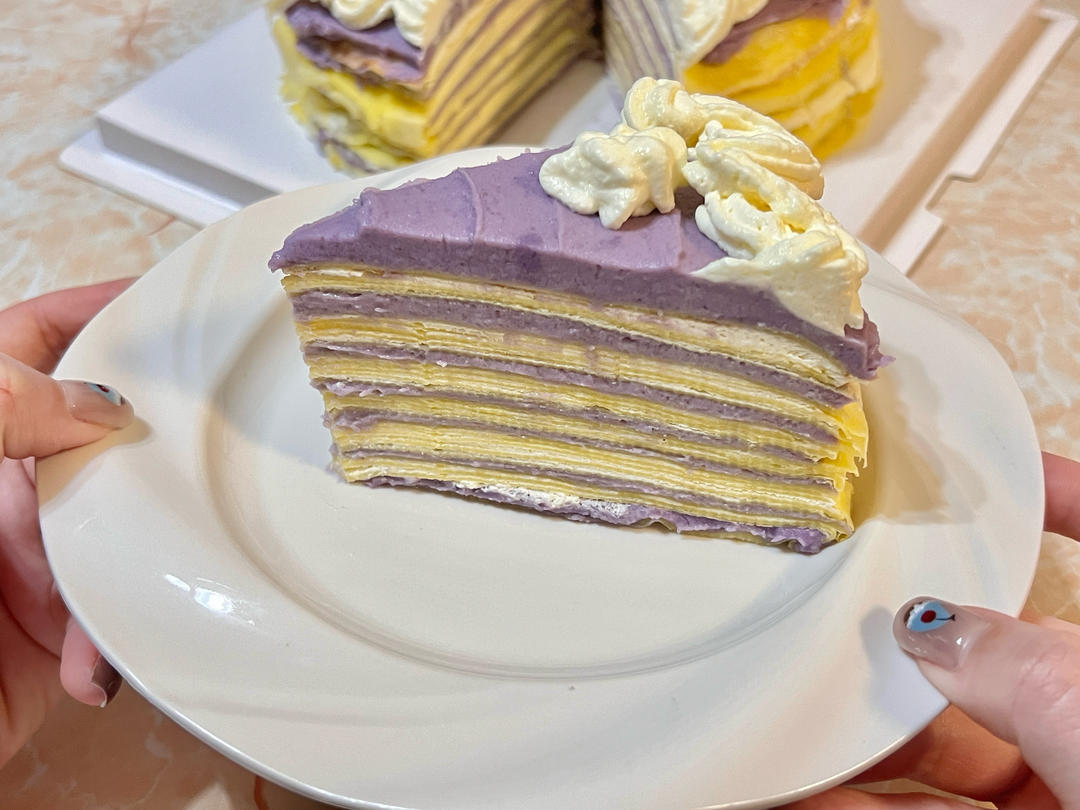 芋泥脑袋看过来！超好吃的芋泥千层蛋糕！