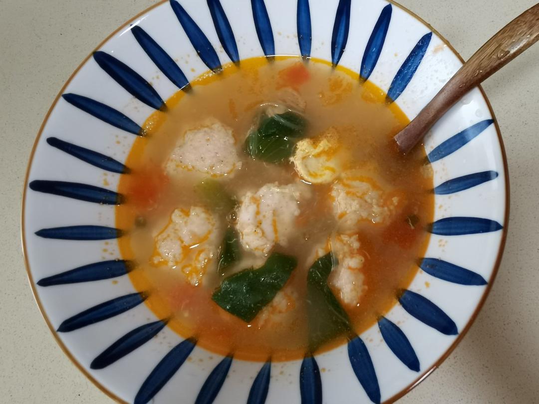 🍅汤汁浓郁❗️低脂又美味的番茄粉丝虾滑汤‼️