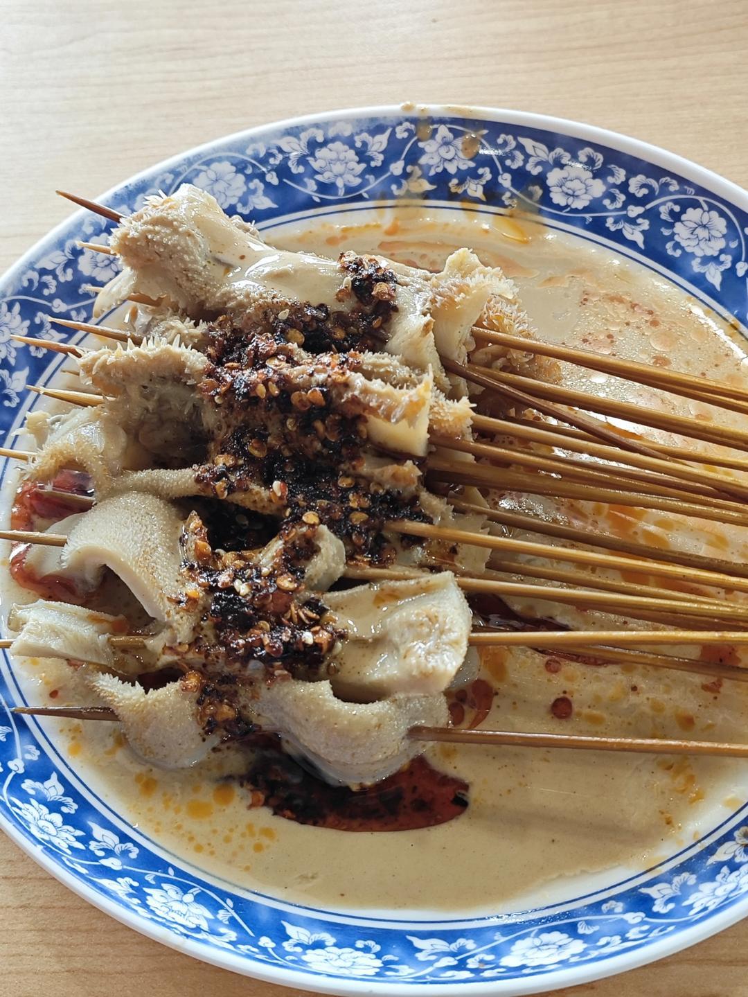 神还原西安味道#涮牛肚#