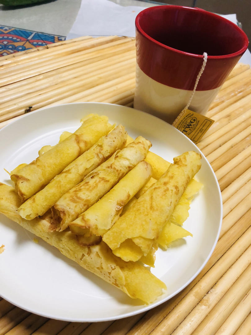 平底锅也能做出好吃又好看的蛋卷