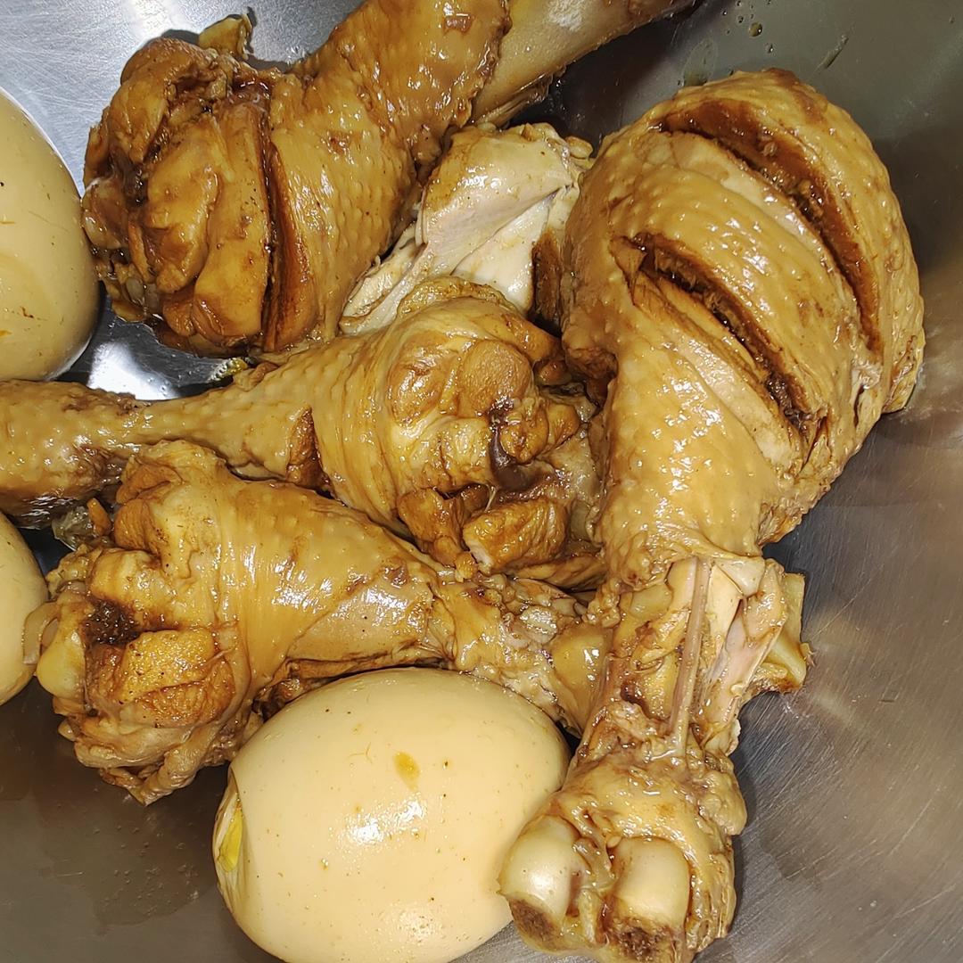 爆好吃的卤鸡腿 卤蛋❗电饭煲 炒锅都可以做~