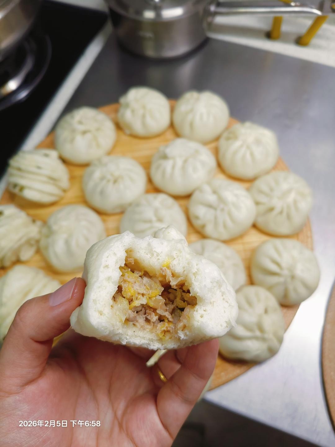 ♨️可以开店的酸菜猪肉包子！