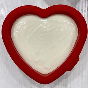 爱心💗酸奶冻芝士蛋糕（可可戚风底）的做法 步骤20