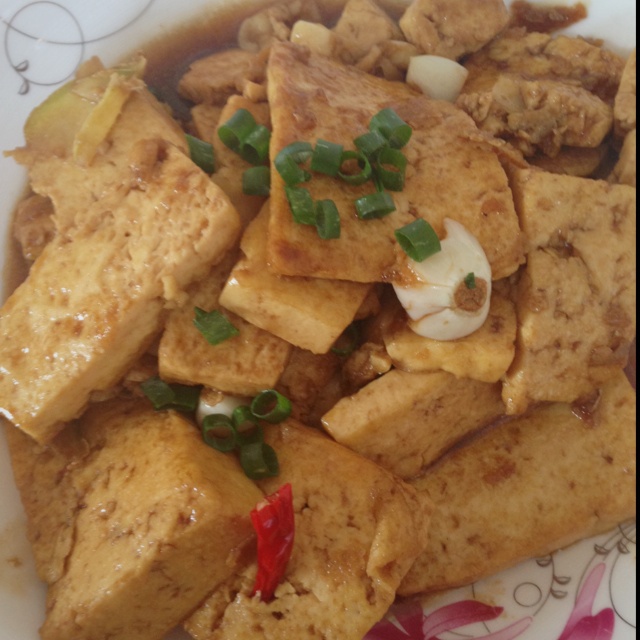 五香煎豆腐