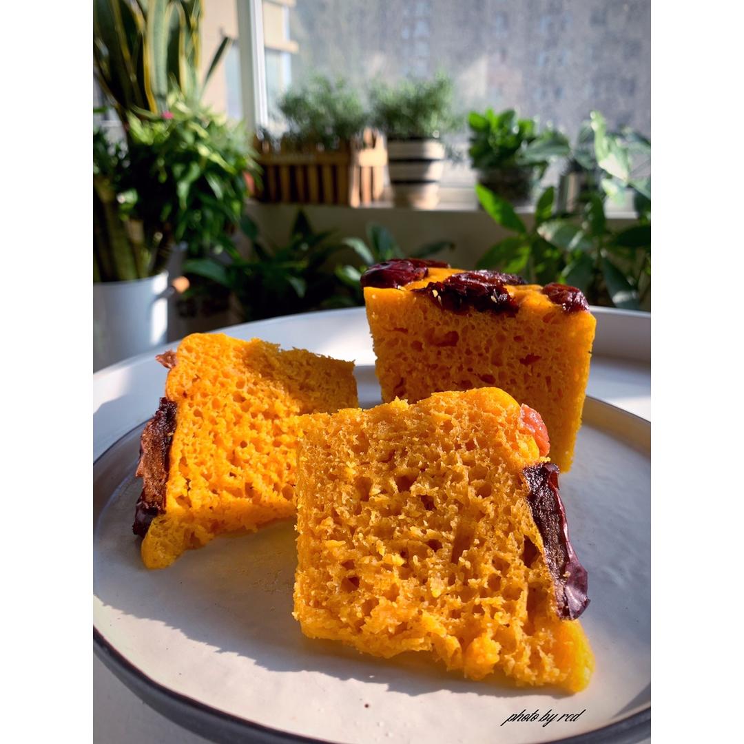 南瓜发糕 Steamed Pumpkin Cake