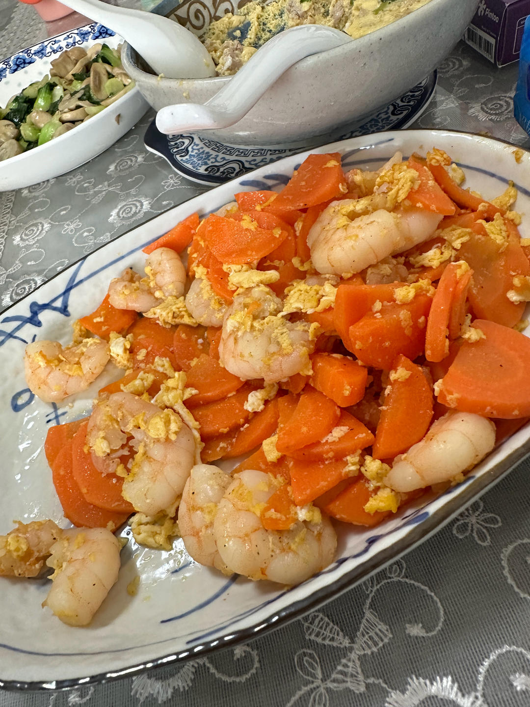 虾仁鸡蛋胡萝卜