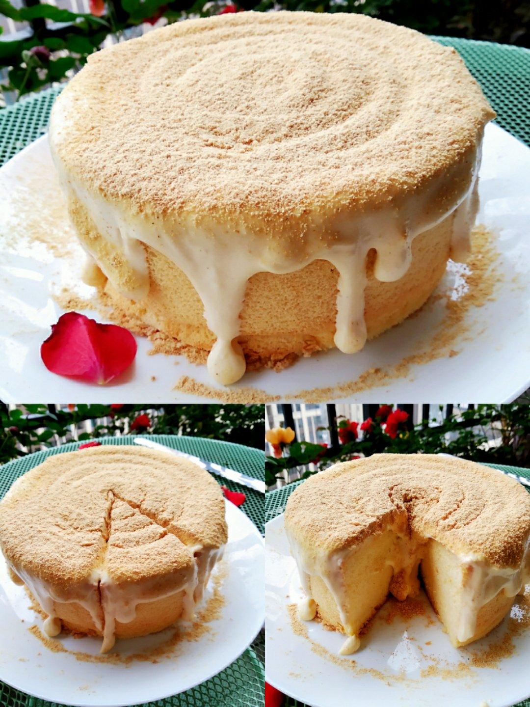 三个人的烟火做的超好吃的豆乳爆浆蛋糕