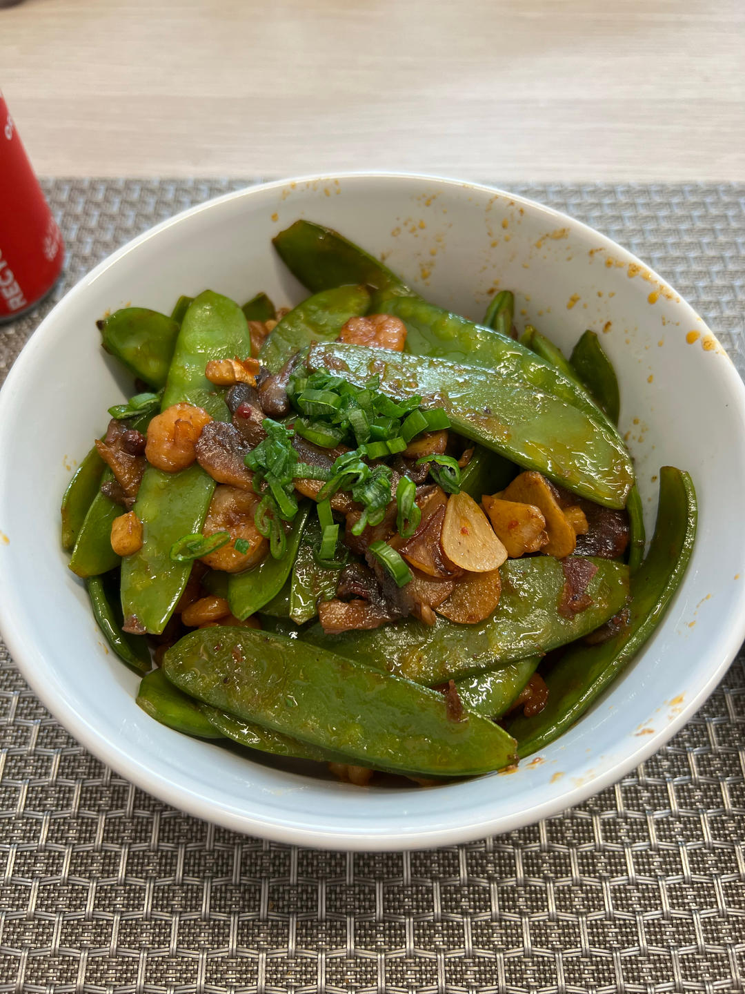 荷兰豆炒虾仁