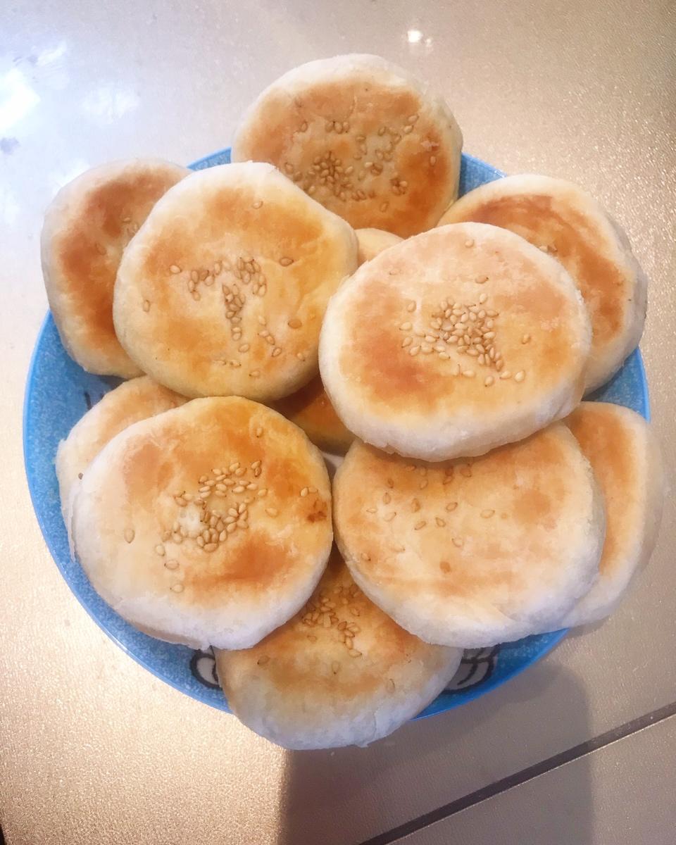 不用黄油猪油的酥皮绿豆饼