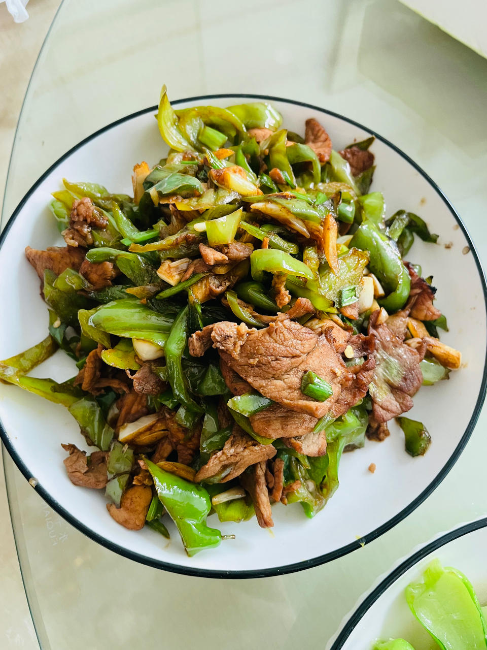 青椒炒肉片