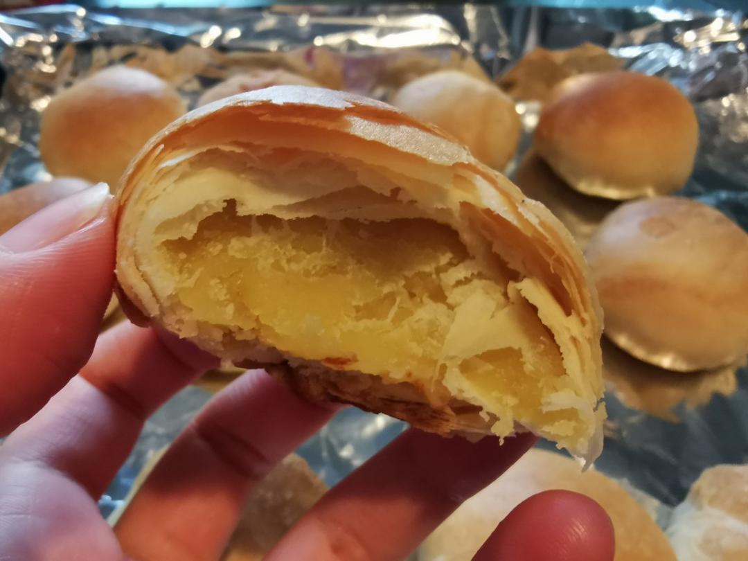 酥皮绿豆饼   酥得掉渣渣