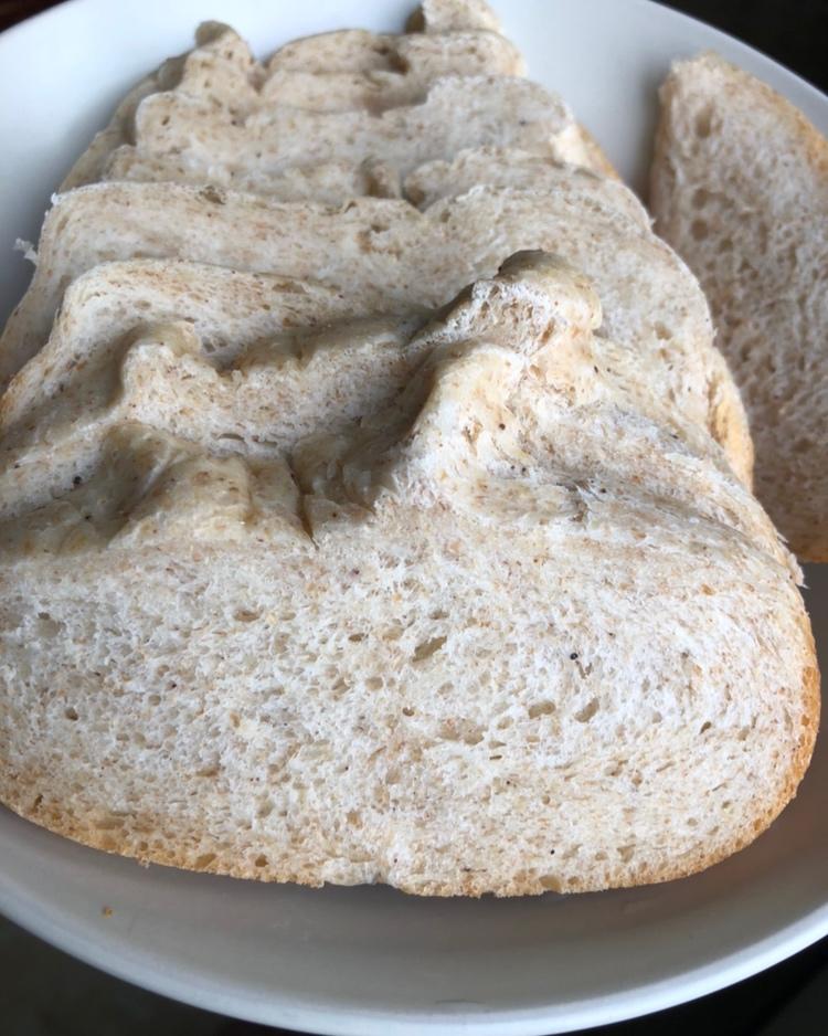 基础全麦吐司（面包机版）丨健康·烘焙