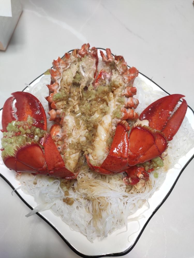 粉丝蒜蓉澳洲龙虾+粥的做法