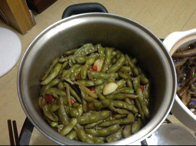 香辣煮毛豆.五香毛豆