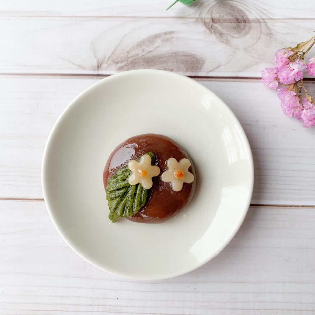 家庭简易版红豆沙糯米点心改版和菓子