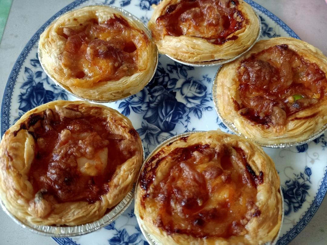 懒人披萨🍕（空气炸锅蛋挞皮版）