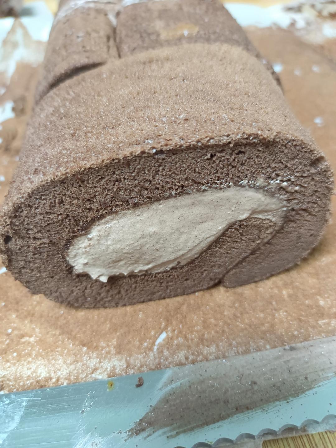 可可蛋糕卷(不消泡超浓郁巧克力口感)