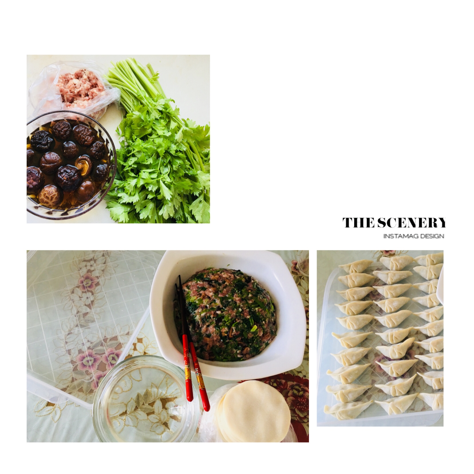 芹菜香菇肉末水饺的做法