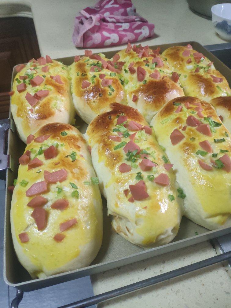 香葱火腿肉松面包