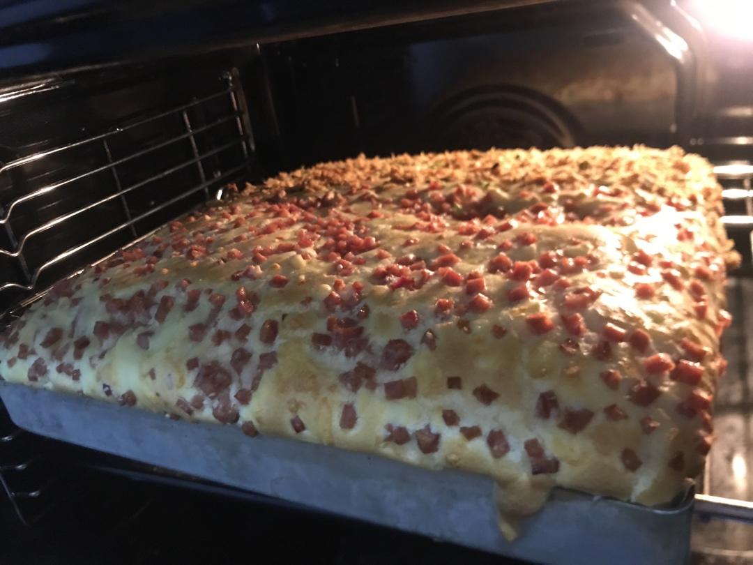 芝麻香葱肉松蛋糕（咸味）