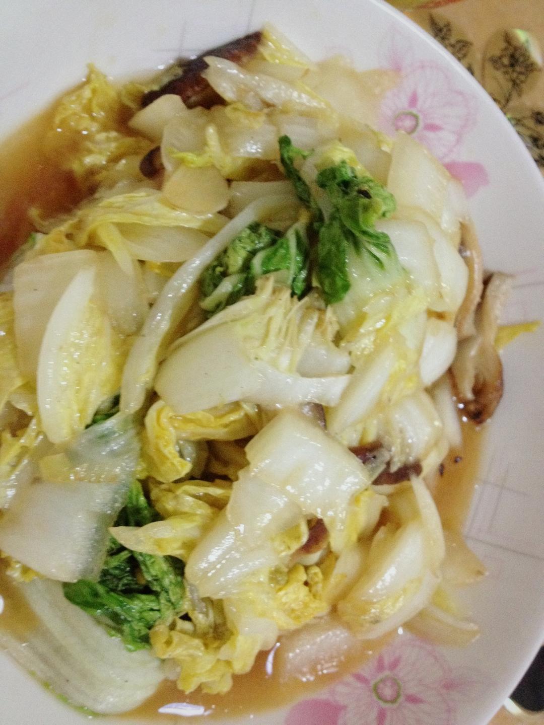 香菇白菜的做法