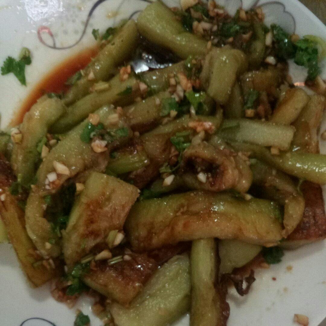 凉拌炸茄条
