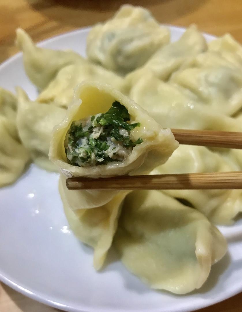 荠菜鲜肉饺子