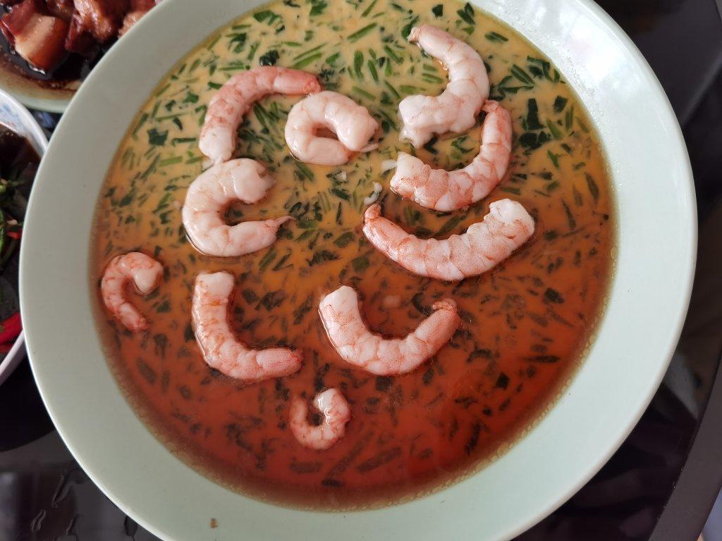 菠菜虾仁蒸蛋