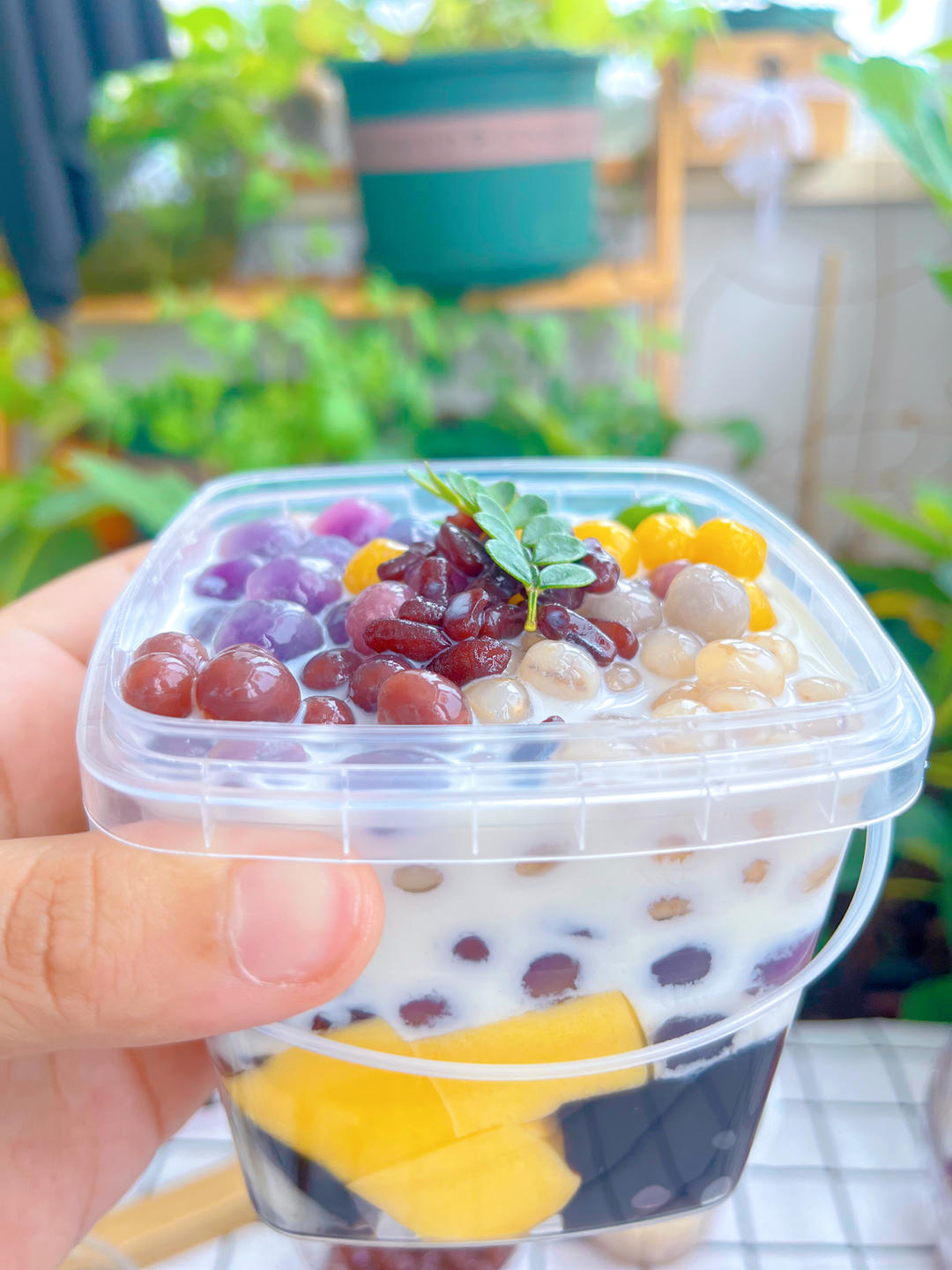 最简单芋圆烧仙草