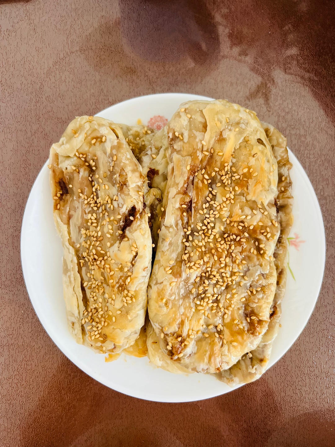 不用和面的快手锅盔，猪肉洋葱锅盔（手抓饼版），酥掉渣超好吃，凉了也不硬