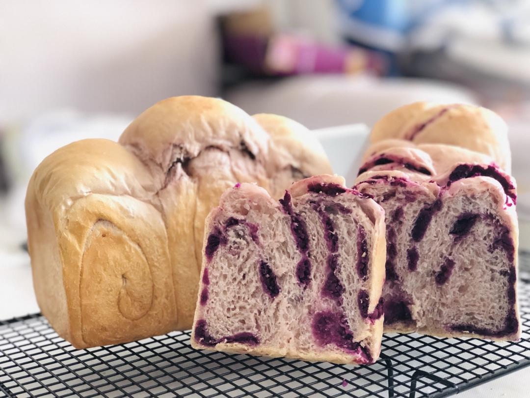 中种大理石纹紫薯吐司