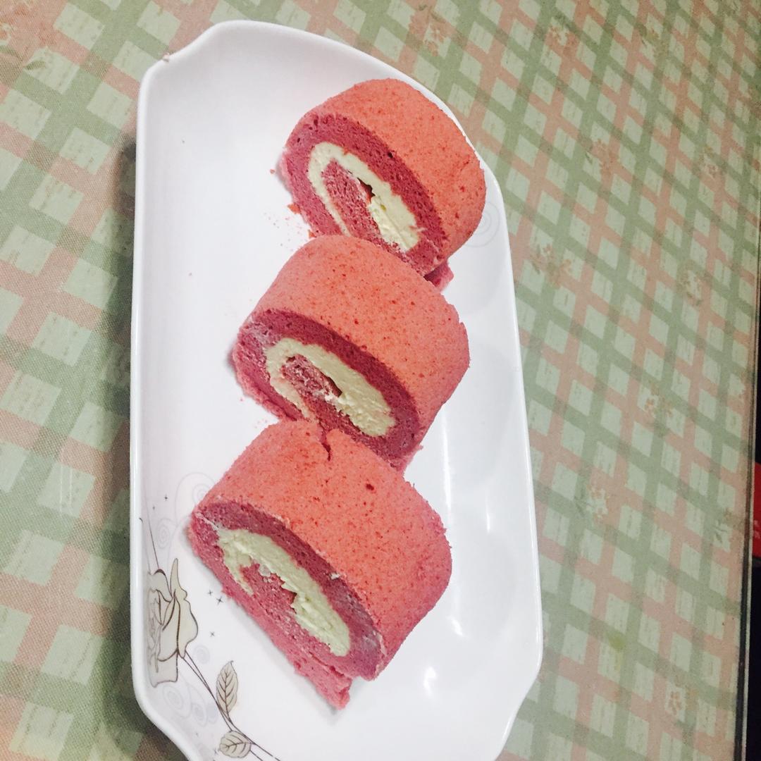 红丝绒蛋糕卷