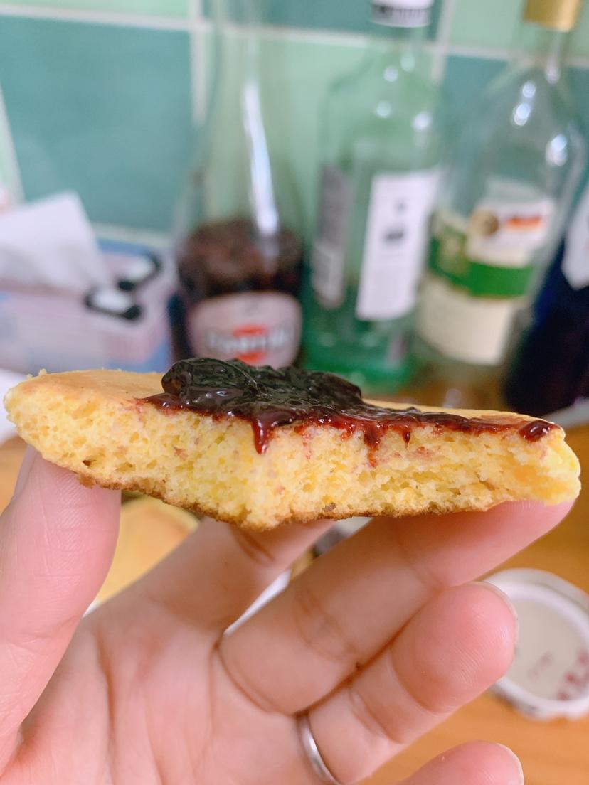玉米面松饼（无泡打粉版）的做法
