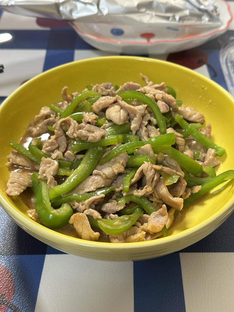 ‼️好吃到舔盘的青椒肉丝盖浇饭