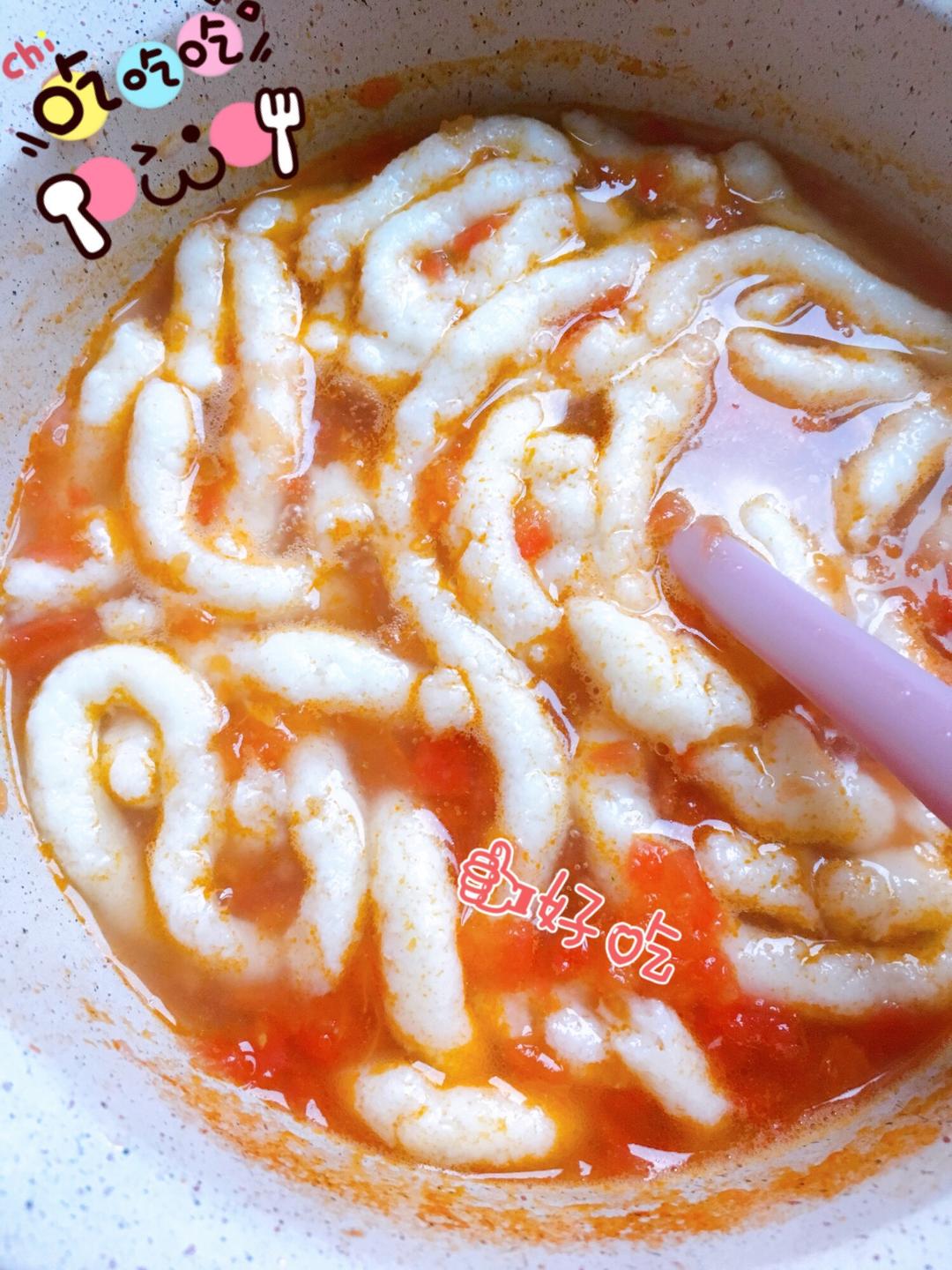 宝宝辅食~番茄巴沙鱼面🍜