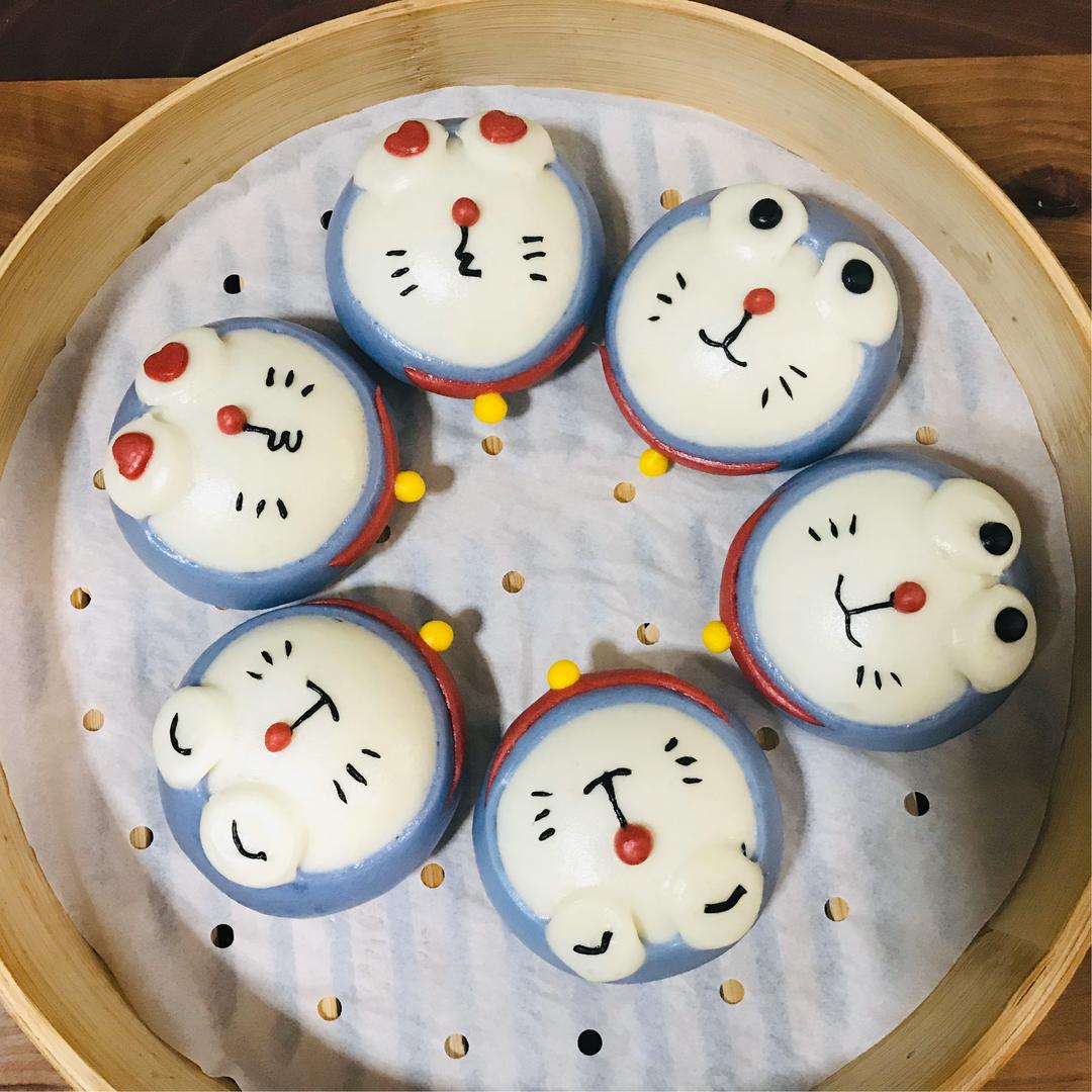 步骤图 叮当猫豆沙包的做法 叮当猫豆沙包的做法步骤 菜谱 下厨房