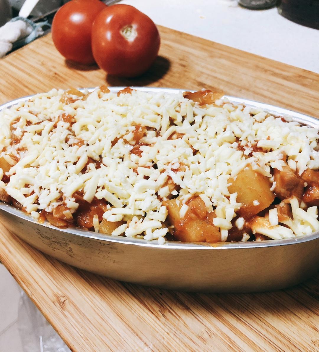 番茄鸡肉浓情焗饭【两人份】