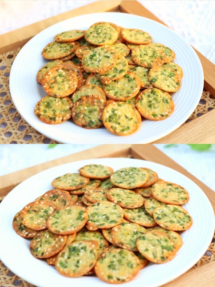 搅一搅就会成功❗️香葱薄脆饼干❗️只需三步