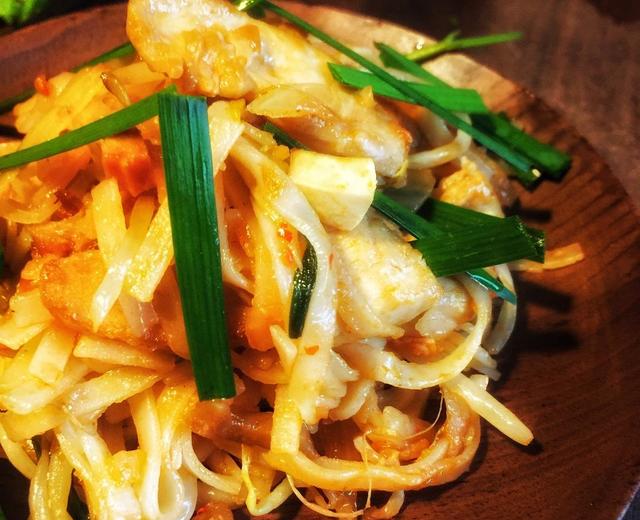 健身汪的美食番-Pad Thai 泰式炒面/粉鸡胸肉版的做法