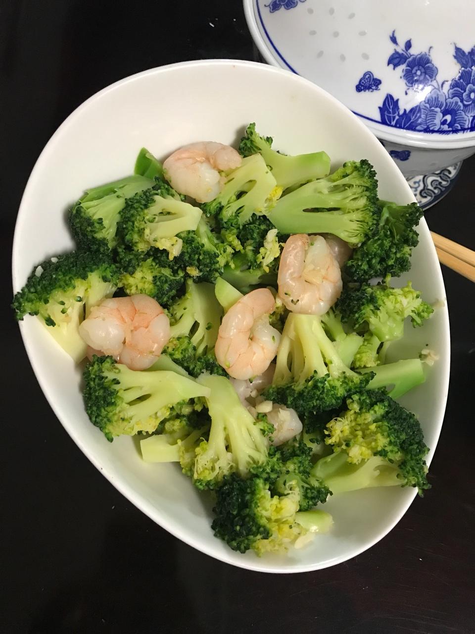 西兰花炒虾仁