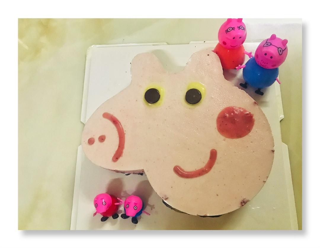 Peppa 🐷 小猪佩奇酸奶慕斯 小朋友都爱的卡通造型蛋糕