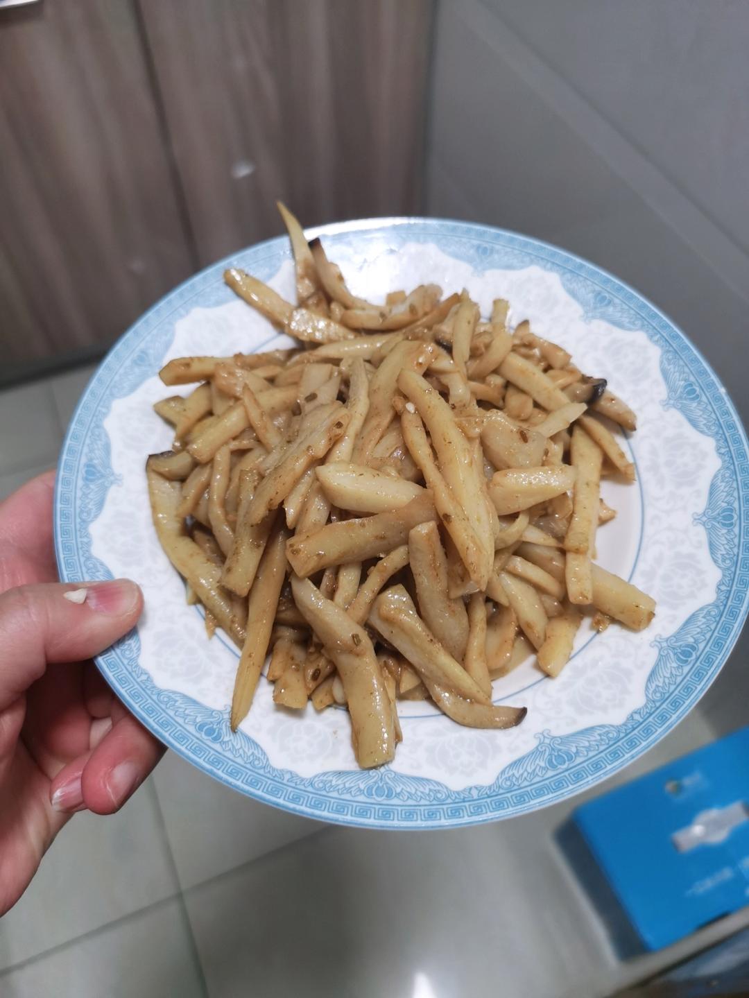 越嚼越香‼️比肉还要好吃👉干煸孜然杏鲍菇