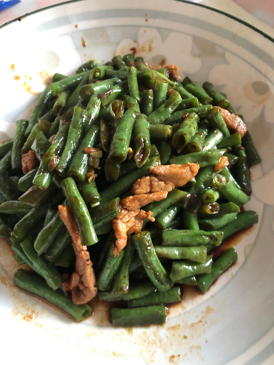 豆角炒肉丝