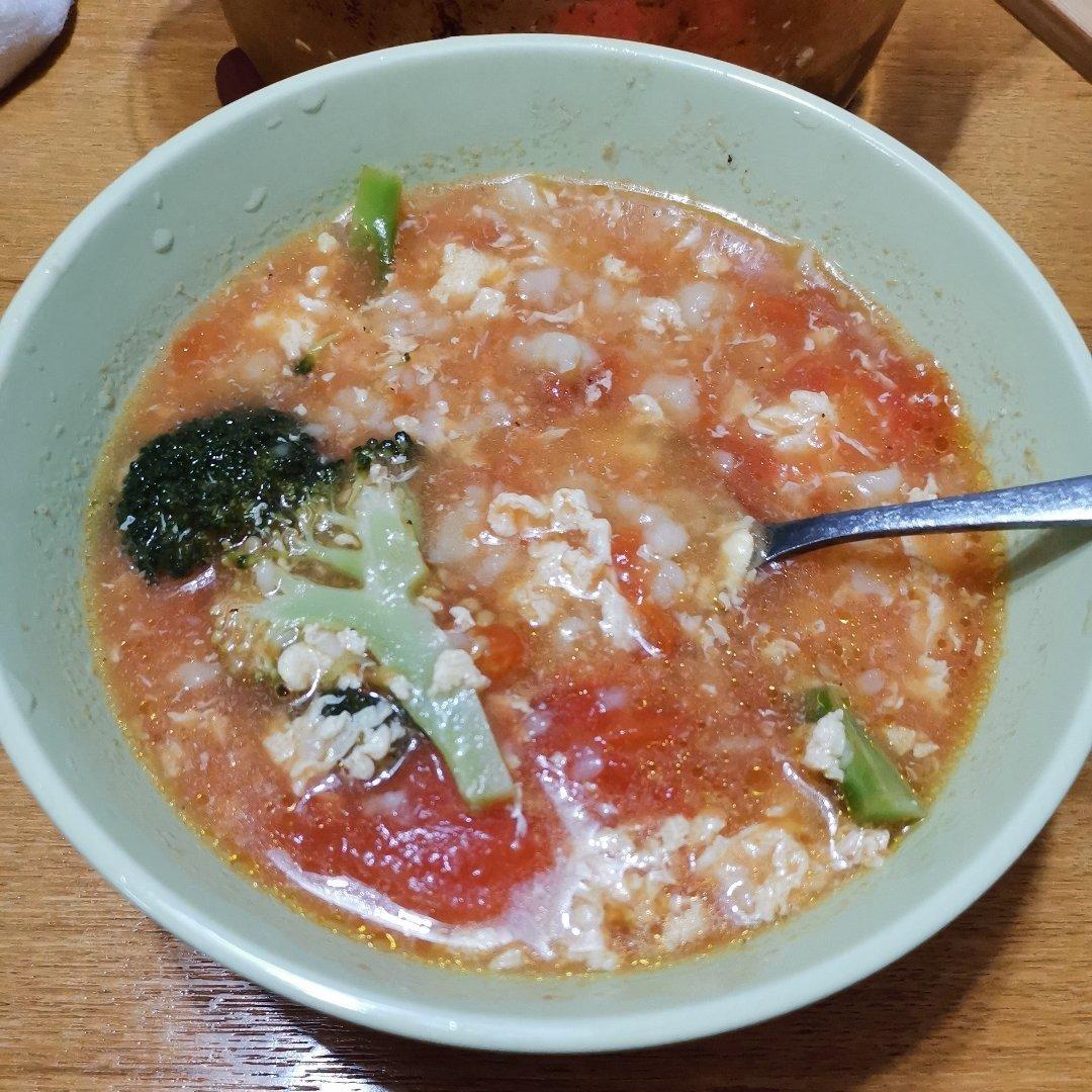 西红柿鸡蛋疙瘩汤