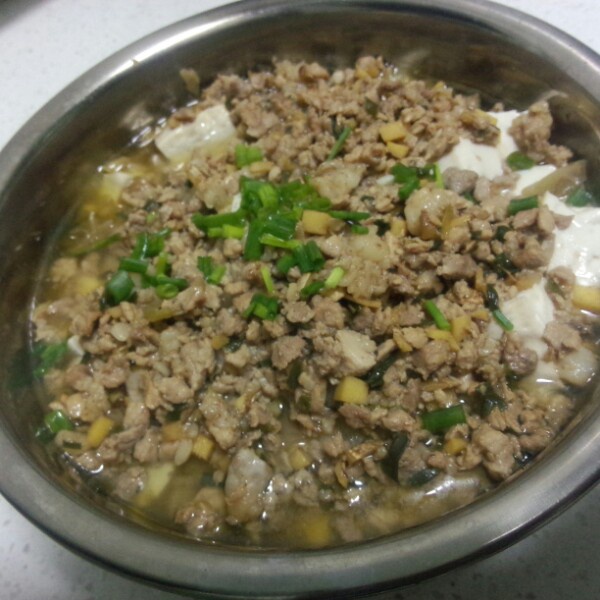 肉末蒸豆腐