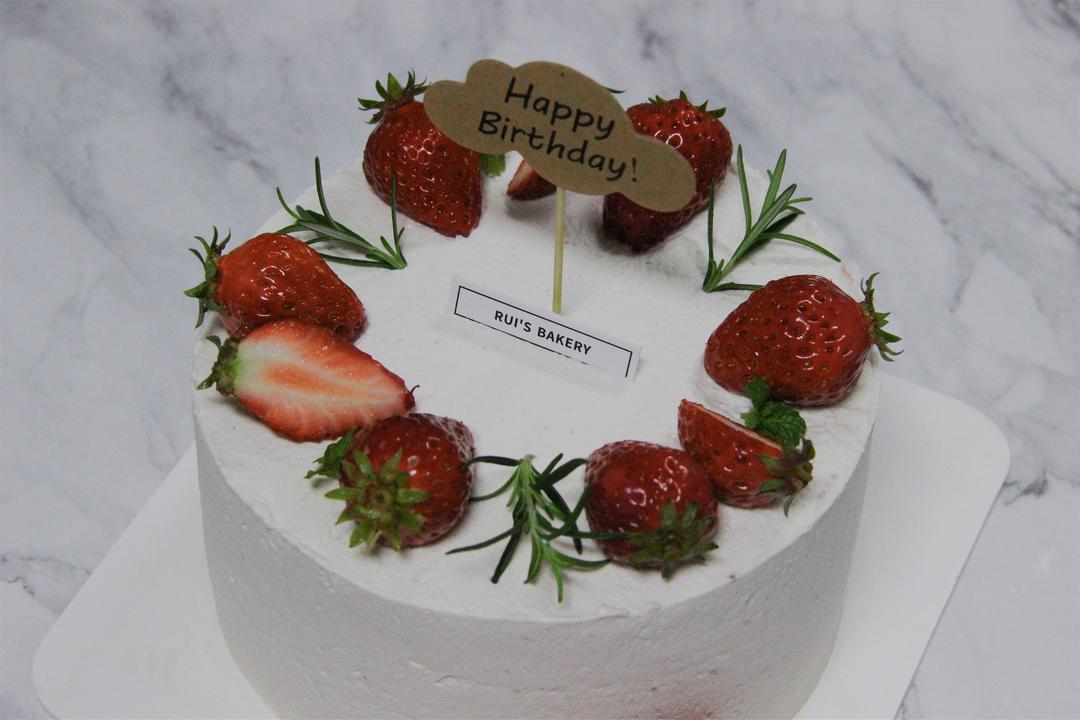 自用原味戚风蛋糕胚8寸