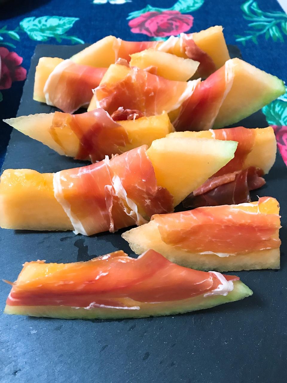 lemontree要瘦成闪电做的西班牙火腿配蜜瓜