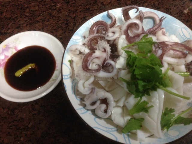 白灼鱿鱼